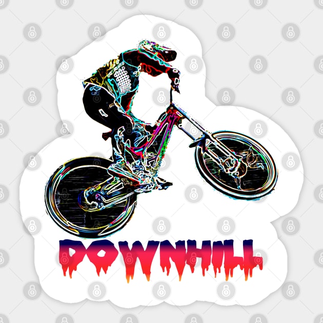 mtb downhill Sticker by rickylabellevie